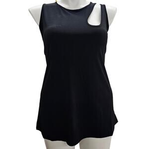 NWT Torrid Top Womens Size 2X Torrid Size 2 Black Sleeveless Stretchy Cut Out